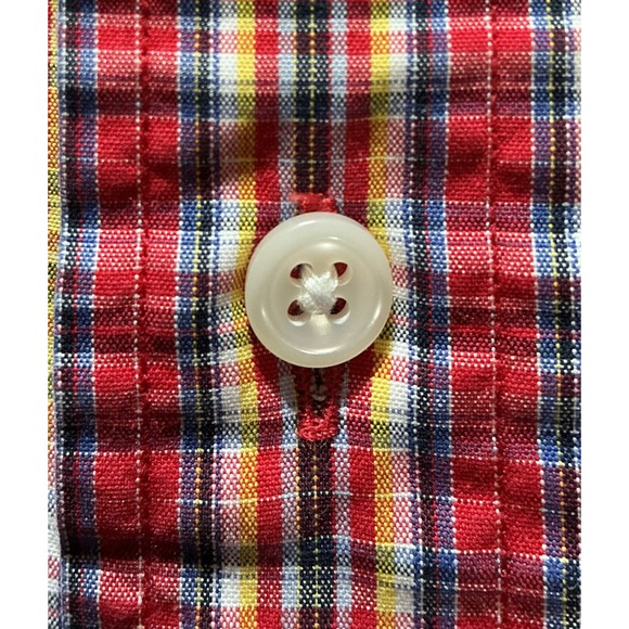 Ralph Lauren Blake Men's XXL Red Plaid‎ Button Down Shirt 100% Cotton Preppy - Picture 10 of 12